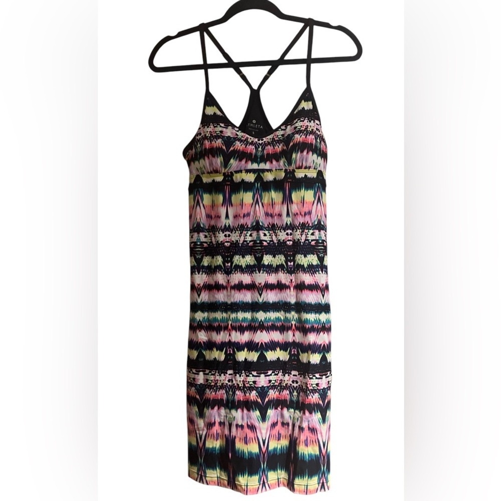 Multi colored pattern athletic dress